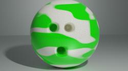 Bowling Ball Flubber 3D model