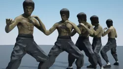 Bruce Lee Action Figure 3D model