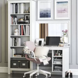 BRUSALI dressing table with LANGFJALL chair 3D model