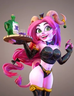 Burlesque succubus  3D model