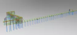 Cable trestle 3D model