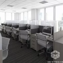 Call Center 2 3D model