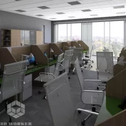 Call Center 3 3D model