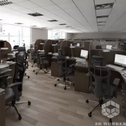 Call Center 5 3D model
