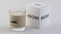 Candle in Glass with Box - Unwrapped Label Templates Included 3D model