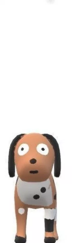 cartoon dog 3D model