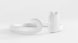Cat-Design Ring 3D model
