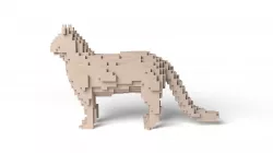 Cat Minecraft Voxel Low-poly 3D model