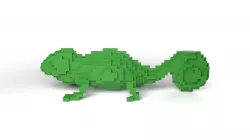 Chameleon Minecraft Voxel Low-poly 3D model