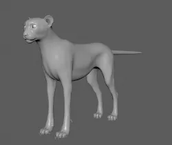 Cheetah - only body 3D model