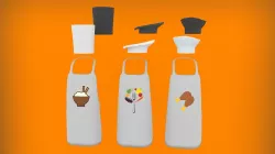 Cheff Hat Pack-PBR Low-poly 3D model