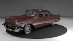 chevrolet bel air 1957 3D model Low-poly 3D model