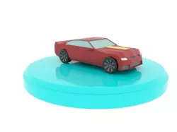 Chevrolet Camaro Cartoon Low-poly 3D model