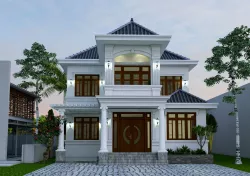 Classic mansion - neoclassical  - village 3D model