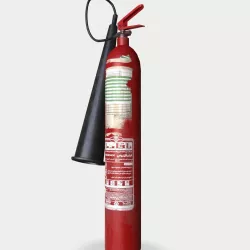 Co2 fire extinguisher Low-poly 3D model