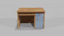 Computer desk 3D model