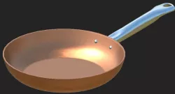Copper Chef 10 Inch Round Frying Pan Low-poly 3D model