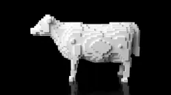 Cow Minecraft Voxel Low-poly 3D model
