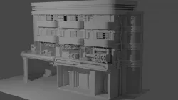 Cyberpunk Building Complex 3D model