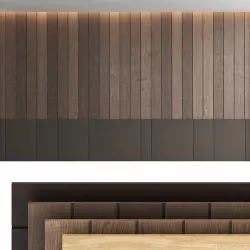 Decorative wall panel set 12 3D model