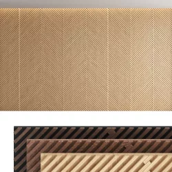 Decorative wall panel set 15 3D model