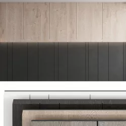 Decorative wall panel set 19 3D model