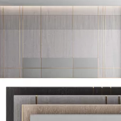 Decorative wall panel set 22 3D model