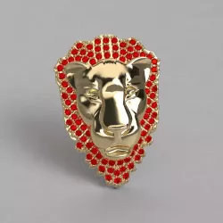 dije leon con piedras       I said lion with stones 3D model