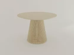 Dining Table Irune 120 Baked and Max Scene 3D model