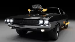 Dodge Challenger 1971 Hot Rod 3D model
