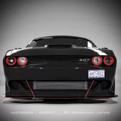 Dodge Challenger - CUSTOMIZED Low-poly 3D model