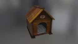 Doghouse Low-poly 3D model