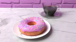 Donut and Coffee cup 3D model