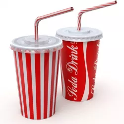 Drink Cup with Straw 3D model
