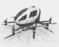 Drone Taxi Animated Ehang 216 3D model