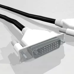 DVI Cable With Dynamic Spline - Cinema 4D Format 3D model