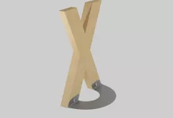 Easel 3D model
