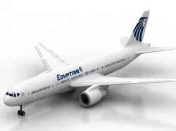 Eghypt Air Plane Boing 777 3D model