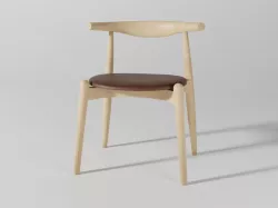 Elbow chair CH20 3D model