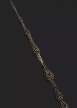 ELDER WAND - HARRY POTTER 3D printable model - GAMEREADY PBR Low-poly 3D model