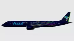 Embraer E-195 E-Jets E2 Azul 3D model