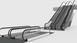 Escalator and Moving Walkway Rigged 3D model