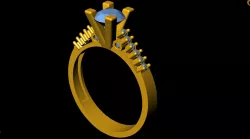 fantasy rings 3D model
