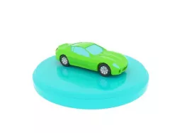 Ferrari cartoon Low-poly 3D model