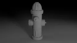 Fire Hydrant Game Prop Low-poly 3D model