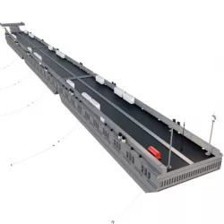 Floating pier Pontone 3D model