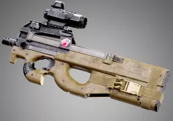 FN P90 Submachine Gun AAA Game Ready Asset Low-poly 3D model