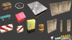 Game Ready Lowpoly Props Low-poly 3D model