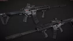 Gilboa Snake Double Barrel AR-15 Low-poly 3D model
