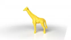 Giraffe Low Poligonal Low-poly 3D model